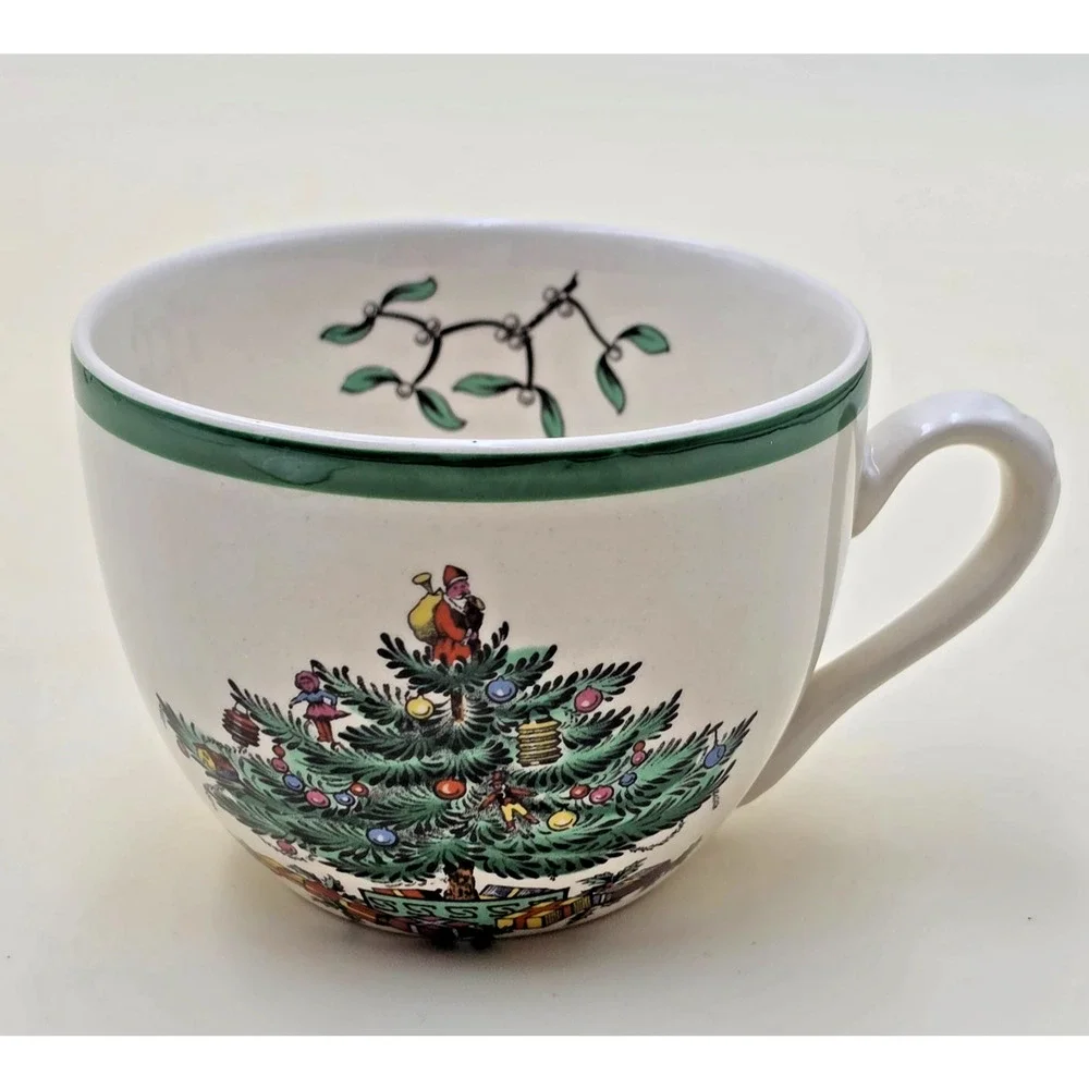 Spode Christmas Tree 12-piece Buffet Set England Plate Cup and Saucer Vintage